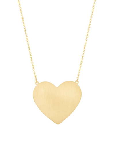 Shop Saks Fifth Avenue Women's 14k Yellow Gold Heart Pendant Necklace