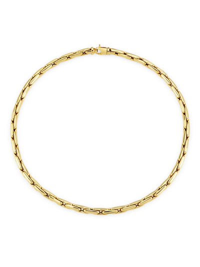 Shop Saks Fifth Avenue Women's 14k Yellow Gold Fancy-link Chain Necklace/17"