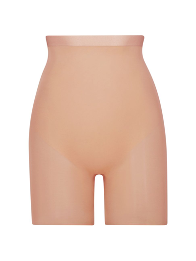Shop Skims Women's Barely There Low-back Short In Clay