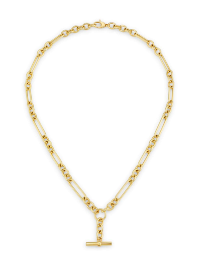 Shop Saks Fifth Avenue Women's 14k Yellow Gold Mixed-link Lariat Necklace