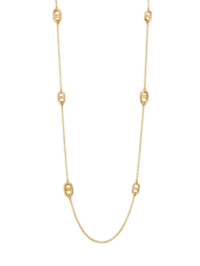Shop Saks Fifth Avenue Women's 14k Yellow Gold Marina Station Necklace