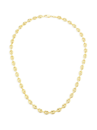 Shop Saks Fifth Avenue Women's 14k Yellow Gold Puffy Mariner Chain Necklace/18"