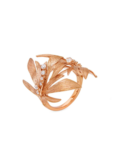 Shop Hueb Women's Bahia 18k Pink Gold & Diamond Ring