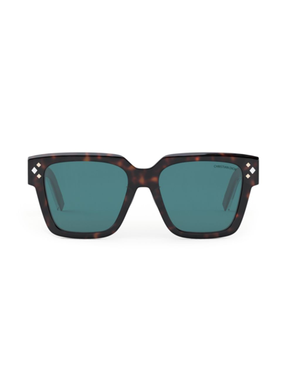 Shop Dior Men's Cd Diamond S3f 55mm Square Sunglasses In Havana