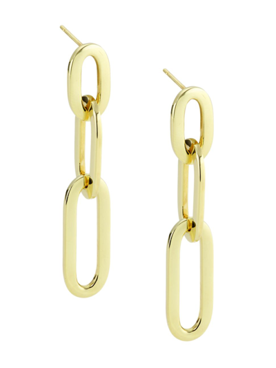 Shop Saks Fifth Avenue Women's 14k Yellow Gold Chain Drop Earrings