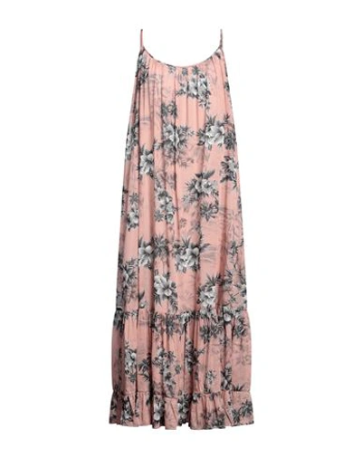 Shop 8pm Woman Maxi Dress Blush Size Xxs Cotton, Silk In Pink