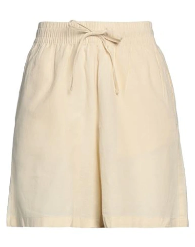 Jjxx By Jack & Jones Woman Shorts & Bermuda Shorts Ivory Size S Cotton, Linen In White