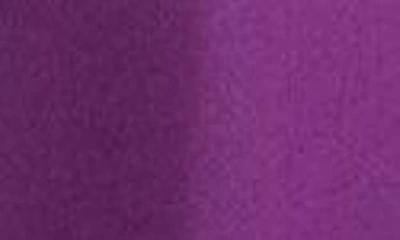 Max Mara Flounce Hem Long Sleeve Silk Shirtdress In Purple