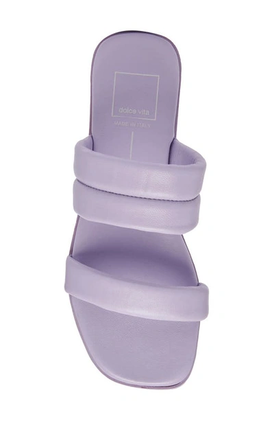 Shop Dolce Vita Adore Slide Sandal In Lilac Leather