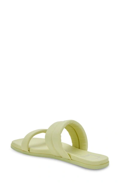 Shop Dolce Vita Adore Slide Sandal In Lemon Cream Leather