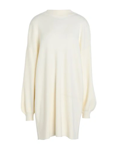 Shop Vero Moda Woman Mini Dress Ivory Size Xl Ecovero Viscose, Polyester, Nylon In White