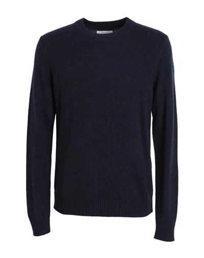 Shop Jack & Jones Man Sweater Midnight Blue Size Xxl Lambswool