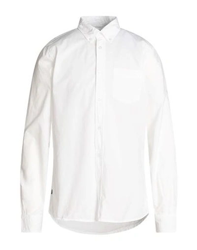 Shop Blauer Man Shirt White Size Xl Cotton