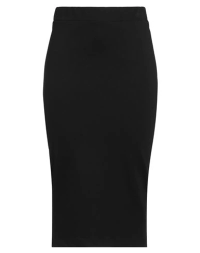 Shop Manila Grace Woman Midi Skirt Black Size 4 Viscose, Polyamide, Elastane
