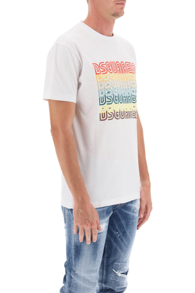 Shop Dsquared2 Skater Fit T-shirt In White