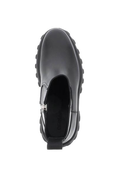 Off-white Man Ankle Boots Black Size 7 Leather In Black