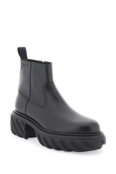 Shop Off-white Tractor Motor Boots In Black