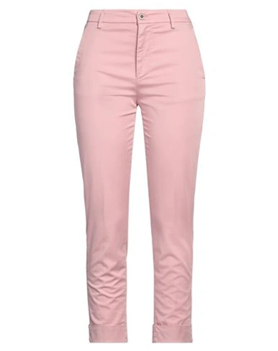Dondup Woman Pants Light Pink Size 27 Cotton, Elastane In Pink