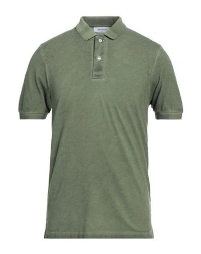 Shop Gran Sasso Man Polo Shirt Military Green Size 48 Cotton