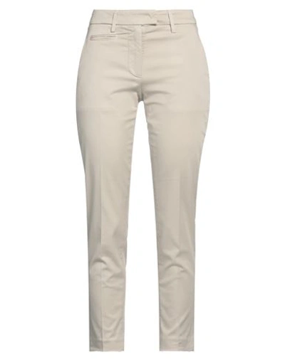Shop Dondup Woman Pants Cream Size 27 Cotton, Elastane In White