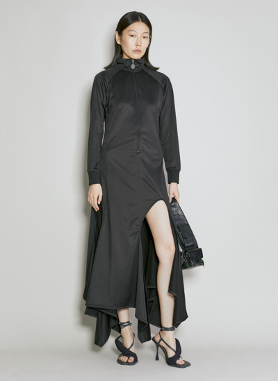 Shop Y/project Multi Cut-out Track Dress In Black