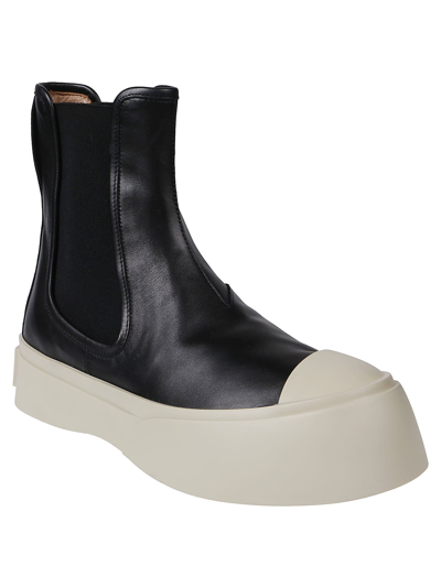 Shop Marni Chelsea Boots In Black