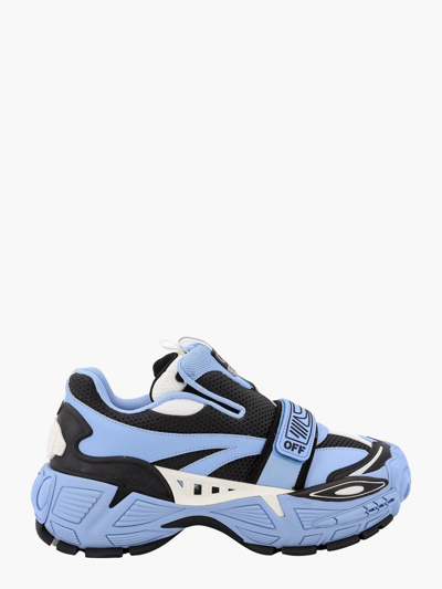 Shop Off-white Off White Man Glove Man Blue Sneakers