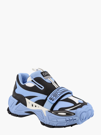 Shop Off-white Off White Man Glove Man Blue Sneakers