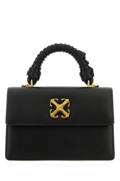 Shop Off-white Off White Woman Black Leather Jitney 2.8 Handbag