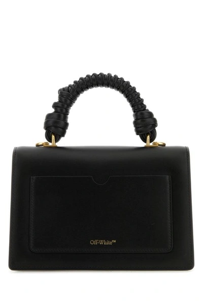Shop Off-white Off White Woman Black Leather Jitney 2.8 Handbag