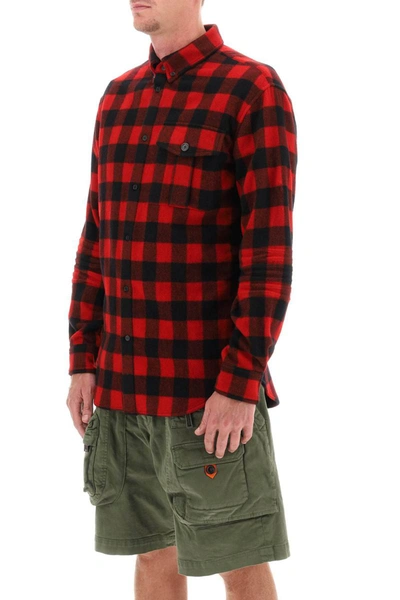 Shop Dsquared2 Shirt With Check Motif And Back Logo In Multicolor