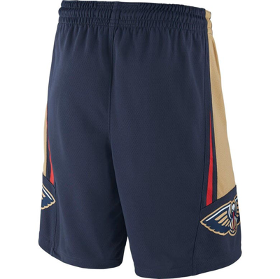 Shop Nike Navy 2019/20 New Orleans Pelicans Icon Edition Swingman Shorts