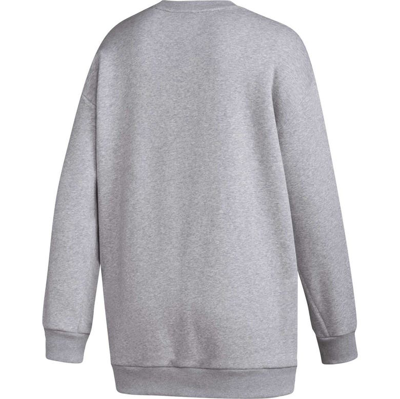 Shop Adidas Originals Adidas  Gray Miami Hurricanes Vintage Stylin Pullover Sweatshirt