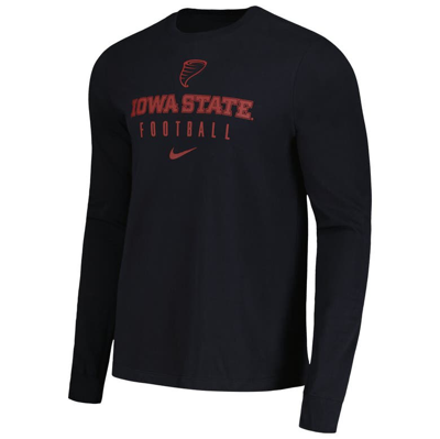 Shop Nike Black Iowa State Cyclones Changeover Long Sleeve T-shirt