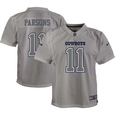 Shop Nike Youth  Micah Parsons Gray Dallas Cowboys Atmosphere Game Jersey