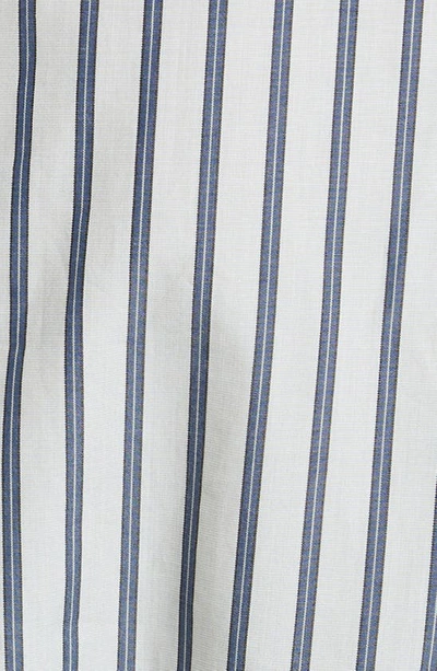 Sc103 Ocular Mixed Stripe Woven Top In Canopy