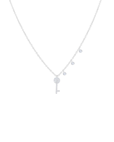 Shop Meira T 14k 0.10 Ct. Tw. Diamond Key Necklace