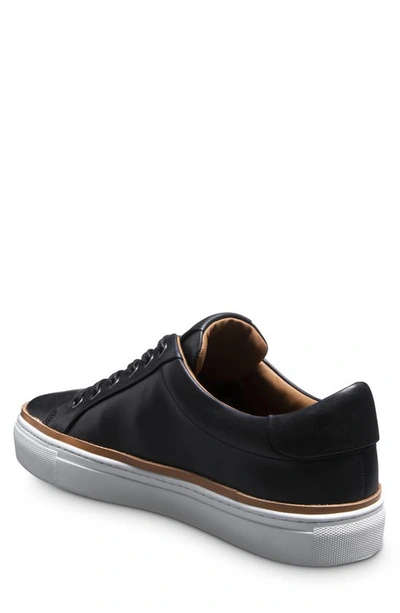 Shop Allen Edmonds Flynn Leather Sneaker In Black