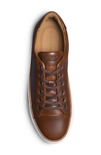 Shop Allen Edmonds Flynn Leather Sneaker In Cognac