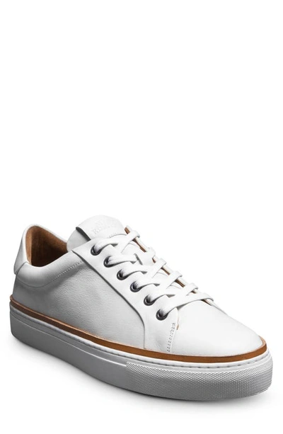 Shop Allen Edmonds Flynn Leather Sneaker In White