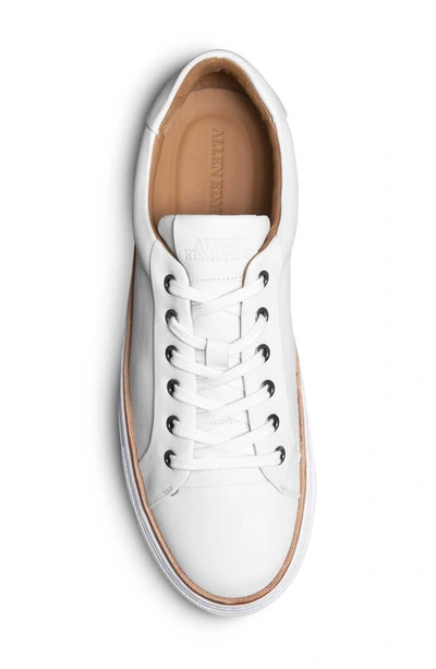 Shop Allen Edmonds Flynn Leather Sneaker In White