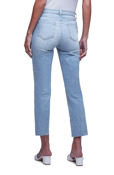 Shop L Agence Raw Hem Slim Fit Crop Jeans In Omaha