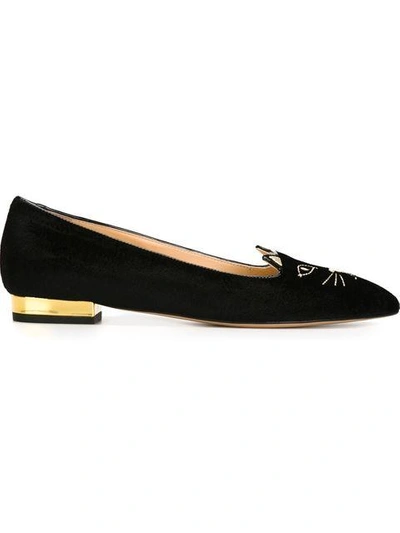 Shop Charlotte Olympia 'mid-century Kitty' Slippers