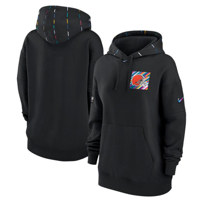 Shop Nike Black Cleveland Browns 2023 Nfl Crucial Catch Club Pullover Hoodie