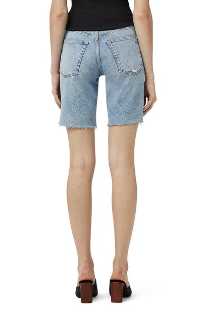 Rag & Bone Raw Hem Denim Bermuda Shorts In Mallory