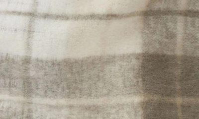 Upwest X Nordstrom Fireside Fleece Throw Blanket In Cream Plaid