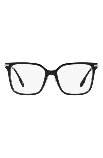 Shop Burberry Elizabeth 54mm Square Optical Glasses In Black