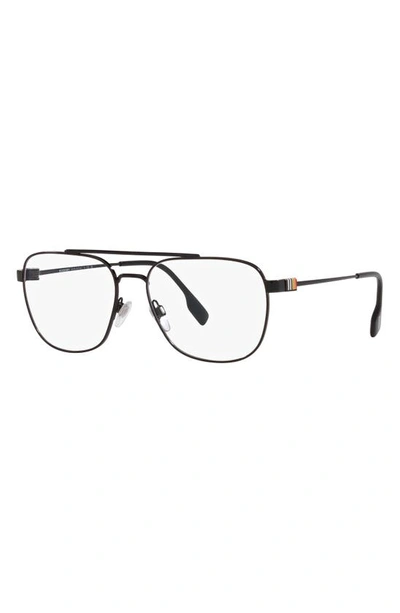 Shop Burberry Michael 57mm Square Optical Glasses In Black