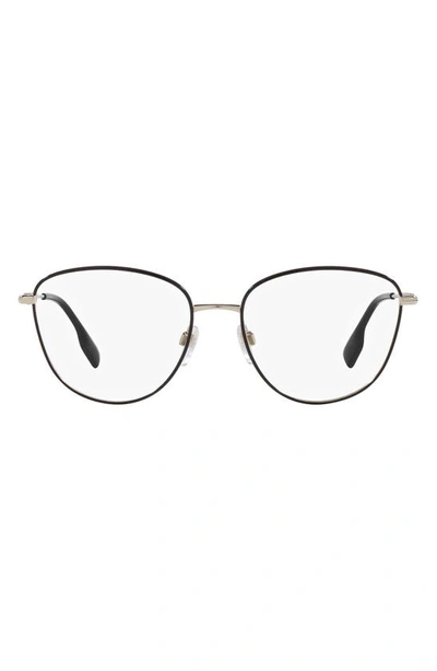 Shop Burberry Virginia 53mm Phantos Optical Glasses In Black