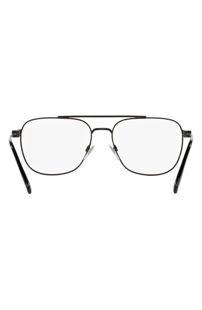 Shop Burberry Michael 57mm Square Optical Glasses In Black